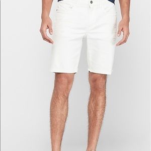 Men’s White Express Shorts - Size 30in Waist